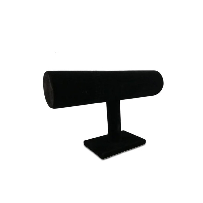 Suport BlackTube de expunere ceasuri sau bratari, forma cilindrica, 23.5x15 cm, catifea neagra, Doty®️ [6]