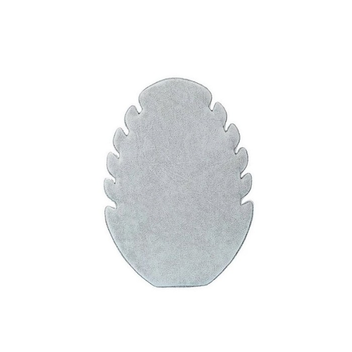 Suport coliere sau alte bijuterii Jewelry Leaf Doty.ro®, forma de frunza, 5 spatii, catifea gri, 28x20 cm [5]