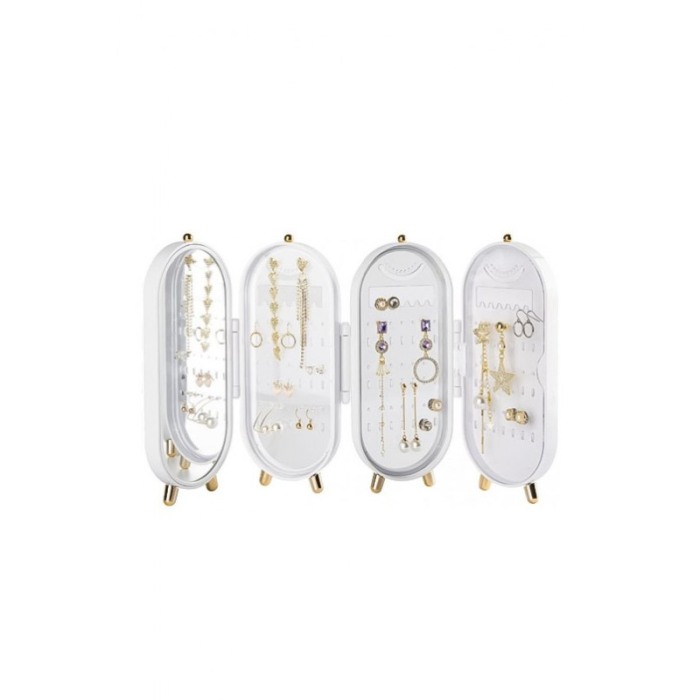 Suport pentru bijuterii deluxe Jewelry Cabinet Doty®, dulapior, oglinda, depozitare/expunere, plastic, 11,5x23,5 x 6,5 cm [7]