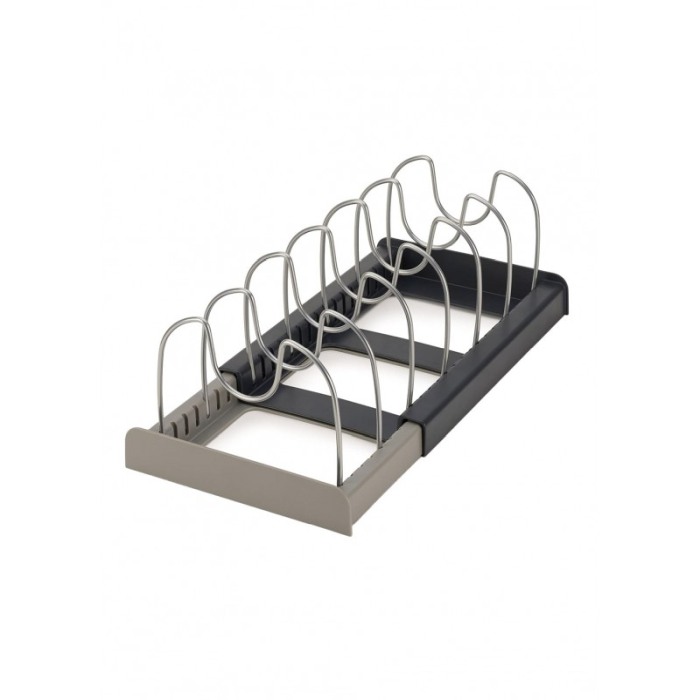 Suport pentru oale si capace PotSpace Doty®, reglabil, lungime maxima 56 cm, 7 separatoare, gri [3]
