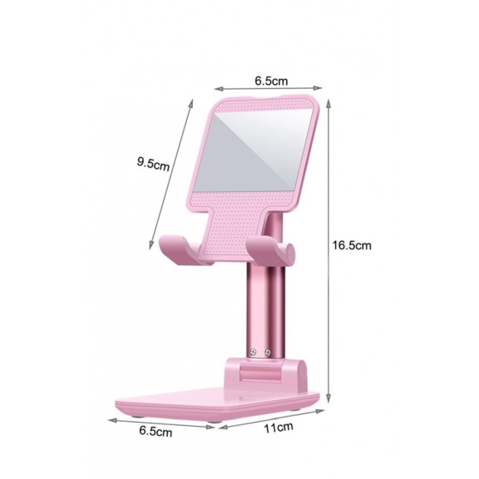 Suport pentru telefon sau tableta FabMirroring cu oglinda,roz [8]