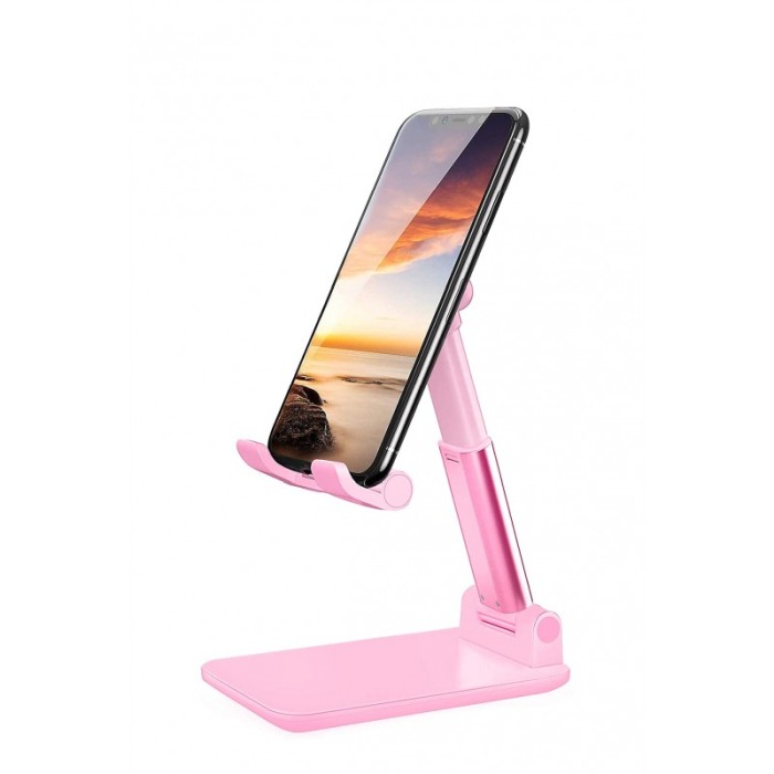 Suport pentru telefon sau tableta FabMirroring cu oglinda,roz [1]