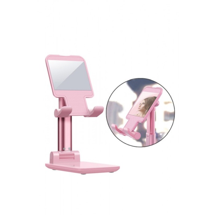 Suport pentru telefon sau tableta FabMirroring cu oglinda,roz [7]