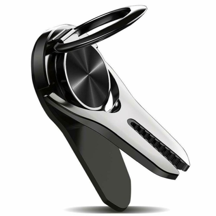 Suport pentru telefon tip Ring Holder 2 in 1 , inel cu rotatie 360, suport auto , Negru [7]
