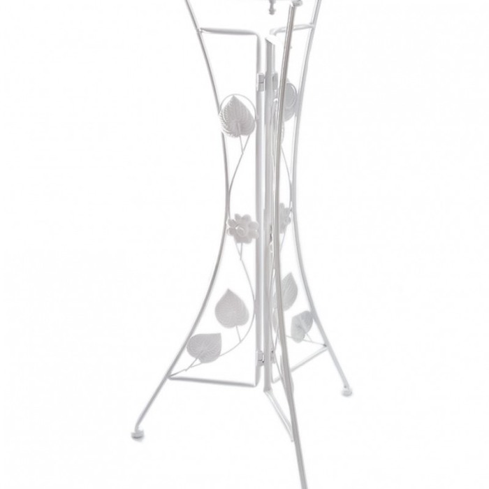 Suport Petalize pentru aranjamente florare sau ghiveci, metal, pliabil,rezistent, 72 cm , alb, design creativ, [3]