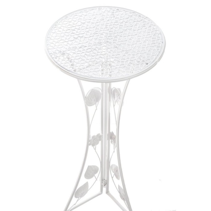 Suport Petalize pentru aranjamente florare sau ghiveci, metal, pliabil,rezistent, 72 cm , alb, design creativ, [2]