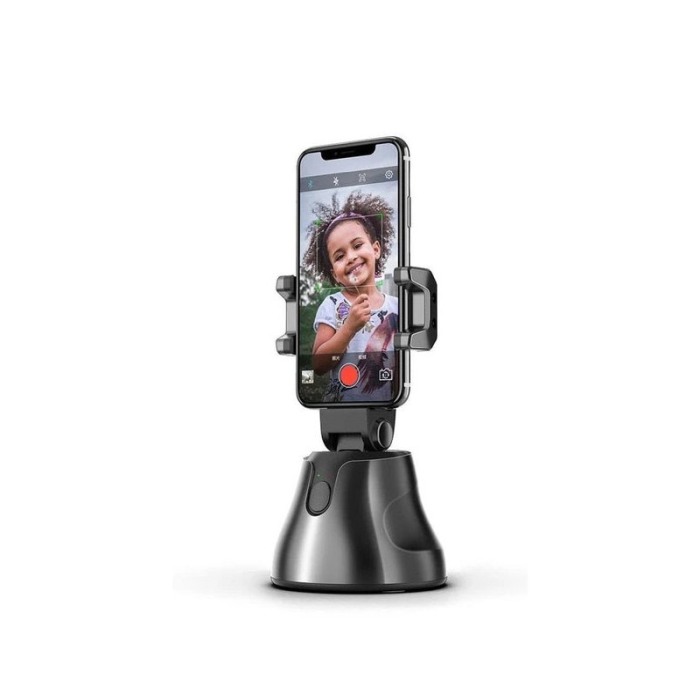 Suport Robot Phone Holder, inteligent, rotatie automata 360 ,functioneaza cu baterii, portabil, negru [3]