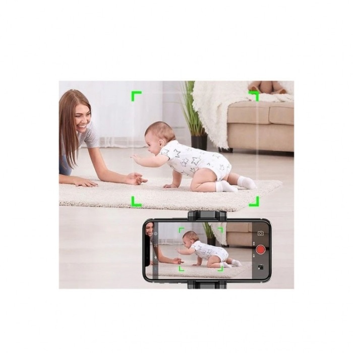Suport Robot Phone Holder, inteligent, rotatie automata 360 ,functioneaza cu baterii, portabil, negru [7]