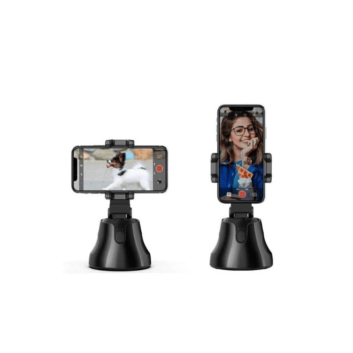 Suport Robot Phone Holder, inteligent, rotatie automata 360 ,functioneaza cu baterii, portabil, negru [2]