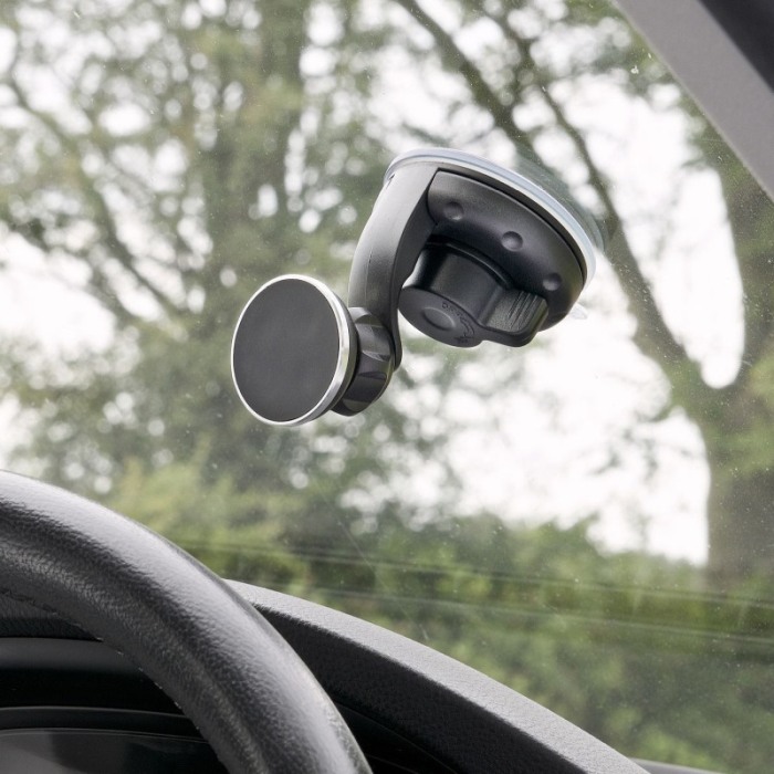 Suport telefon auto 360 magnetic , prindere cu ventuza, Negru [6]