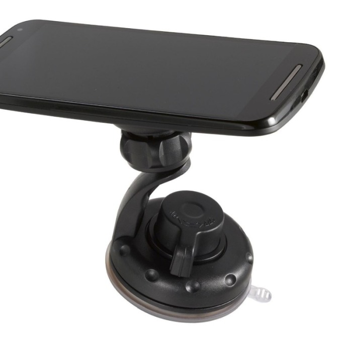 Suport telefon auto 360 magnetic , prindere cu ventuza, Negru [3]