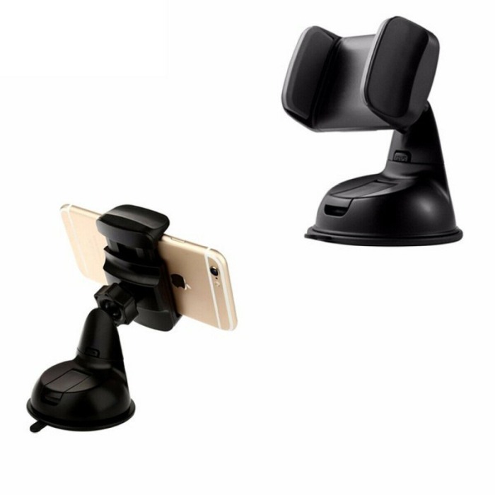 Suport telefon auto 360, prindere cu ventuza , deschidere de 9 cm, Negru [4]