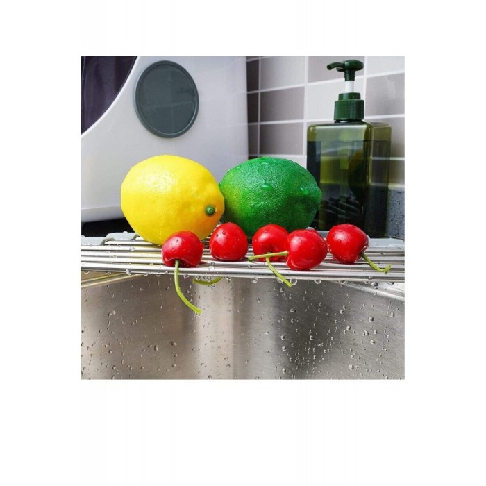 Suport triughi de uscare si scurgere pliabil din otel inoxidabil pentru vase si ustensile de bucatarie, 41 X 16 cm, Doty® [4]