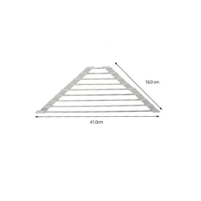 Suport triughi de uscare si scurgere pliabil din otel inoxidabil pentru vase si ustensile de bucatarie, 41 X 16 cm, Doty® [7]