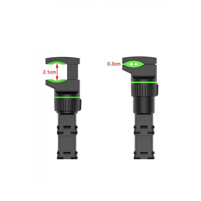 Suport universal PhoneClip 360 de grade, pentru oglinda retrovizoare, usor de montat, sigur, negru/verde [2]