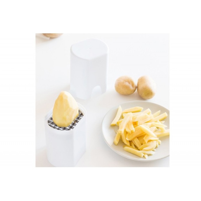 Taietor manual So Good Fries pentru cartofi, rapid si eficient , materiale de calitate, 13x10 cm,alb,doty [6]