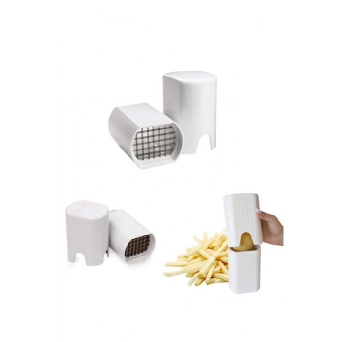 Taietor manual So Good Fries pentru cartofi, rapid si eficient , materiale de calitate, 13x10 cm,alb,doty [5]
