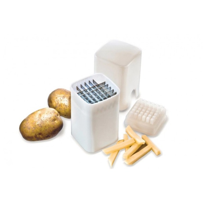 Taietor manual So Good Fries pentru cartofi, rapid si eficient , materiale de calitate, 13x10 cm,alb,doty [4]