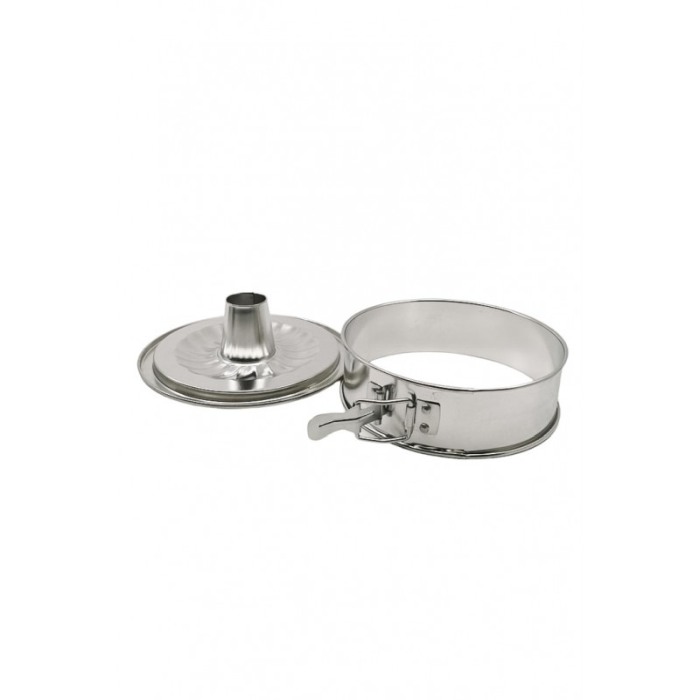 Tava de copt Silver Platter, pentru torturi si prajituri, cu fundul detasabil, argintiu, 17.5x5 cm [4]