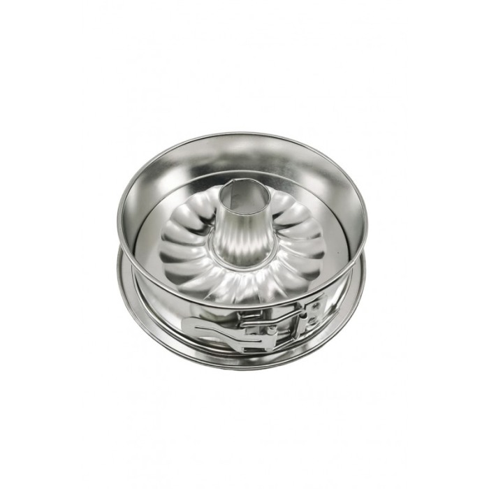 Tava de copt Silver Platter, pentru torturi si prajituri, cu fundul detasabil, argintiu, 17.5x5 cm [1]
