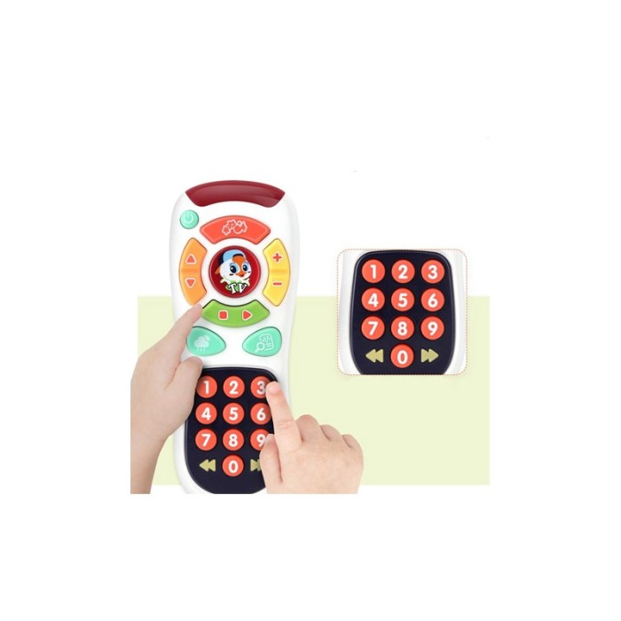 Telecomanda de jucarie KidsTV, efecte luminoase si sonore, in limba engleza,17x7 cm, Doty®️ [2]