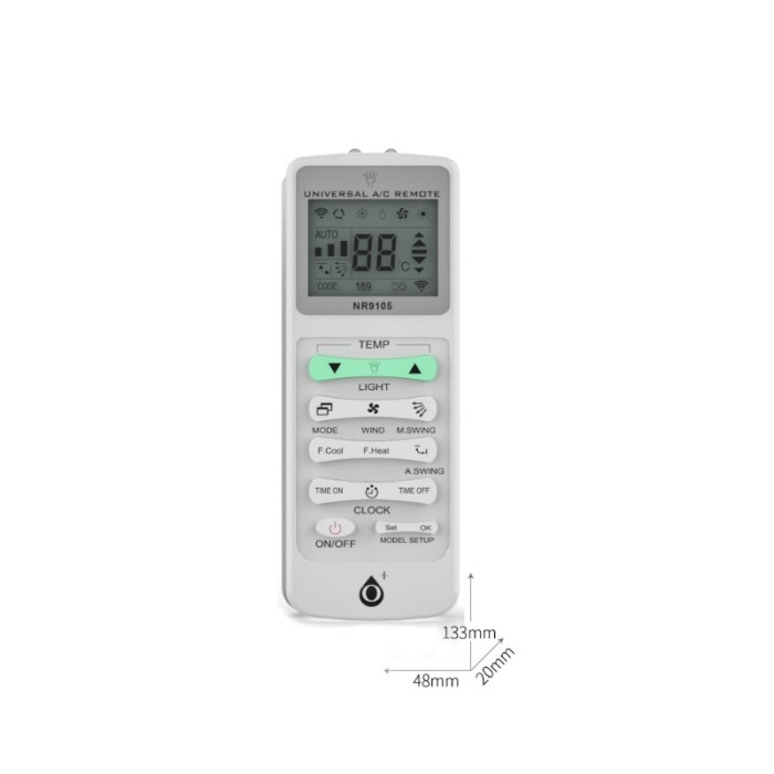 Telecomanda universala pentru aparatul de aer conditionat All in One, operare usoara, alb, Doty®️ [5]