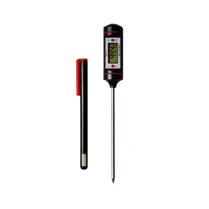 Termometru alimentar digital Heat&Cook, de bucatarie, cu sonda -50° C - +300° C, capac inclu, tija inox, 18 cm, negru, Doty® [8]