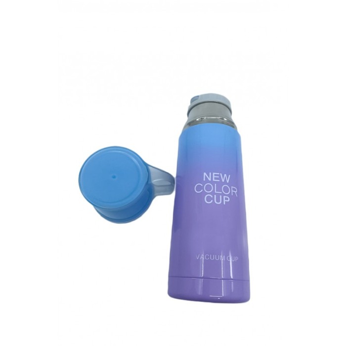 Termos RainbowCup, capacul poate fi ceasca,350 ml, 20 cm inaltime, portabil,albastru/mov [4]