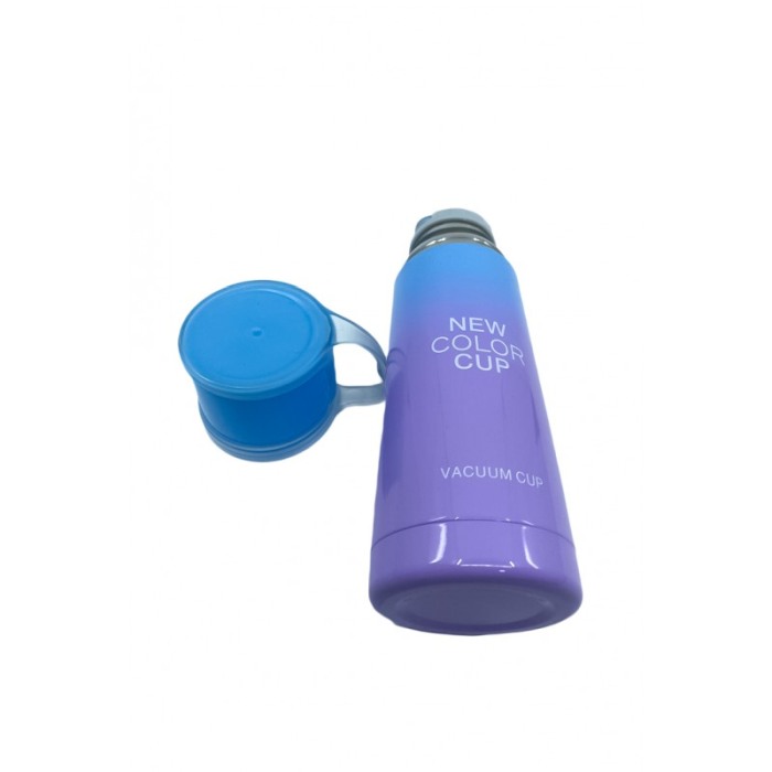 Termos RainbowCup, capacul poate fi ceasca,350 ml, 20 cm inaltime, portabil,albastru/mov [3]