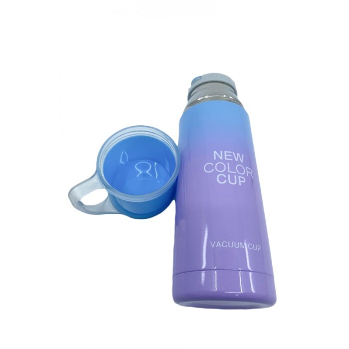 Termos RainbowCup, capacul poate fi ceasca,350 ml, 20 cm inaltime, portabil,albastru/mov [2]