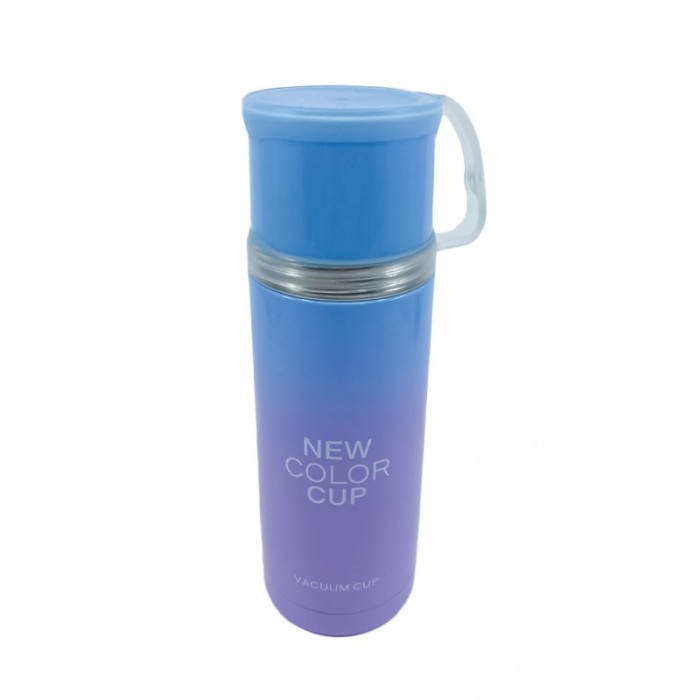 Termos RainbowCup, capacul poate fi ceasca,350 ml, 20 cm inaltime, portabil,albastru/mov [1]