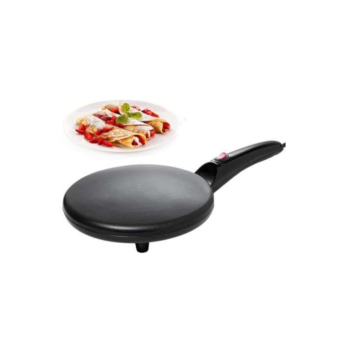 Tigaia electrica pentru clatite HomeCrepes Doty®, practica, suprafata antiaderenta, bol inclus, 20 cm, negru [1]