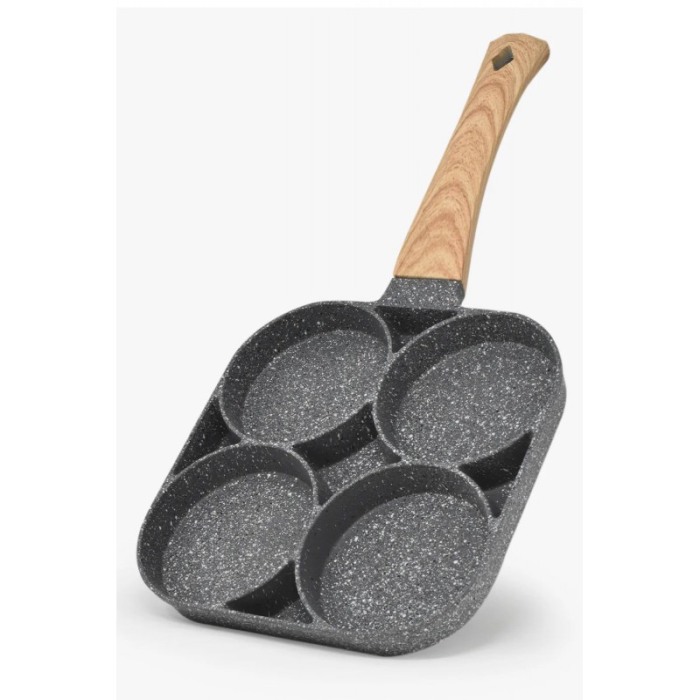Tigaie antiaderenta SmartCooking cu 4 compartimente, material aliaj de aluminiu, 20x18 cm, gri [1]