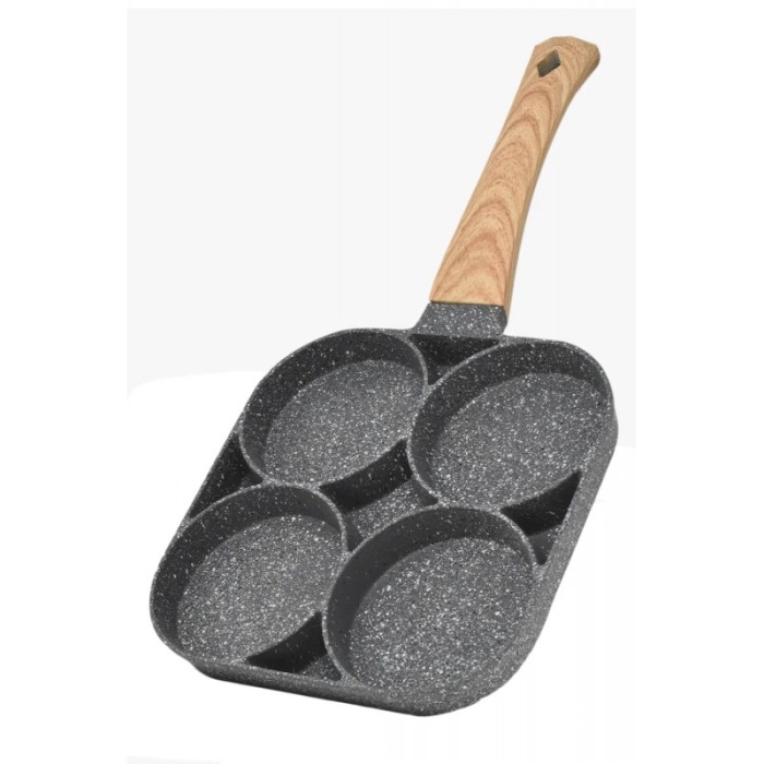 Tigaie antiaderenta SmartCooking cu 4 compartimente, material aliaj de aluminiu, 20x18 cm, gri [4]