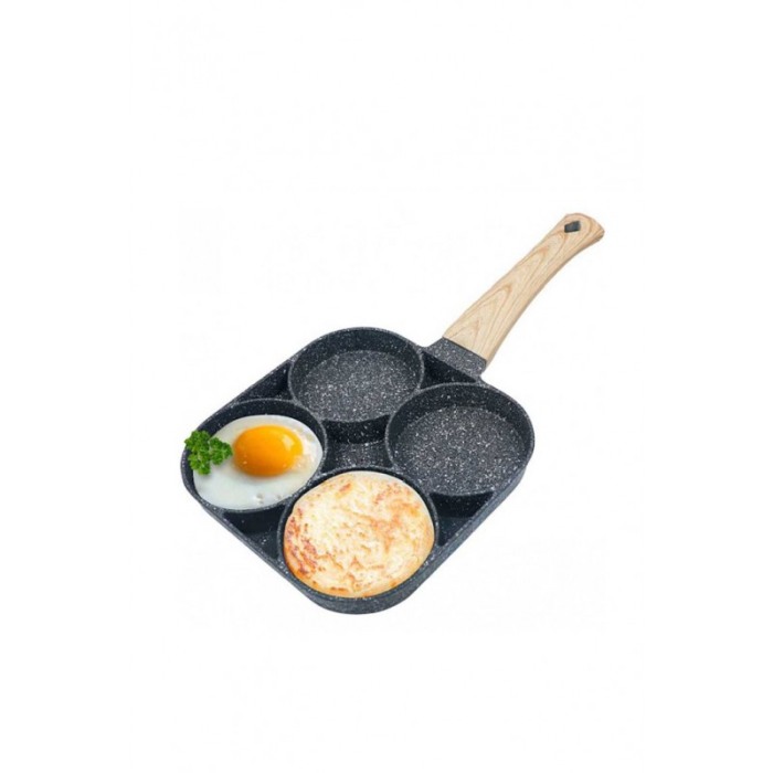 Tigaie antiaderenta SmartCooking cu 4 compartimente, material aliaj de aluminiu, 20x18 cm, gri [7]