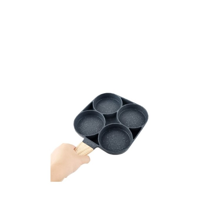 Tigaie antiaderenta SmartCooking cu 4 compartimente, material aliaj de aluminiu, 20x18 cm, gri [6]