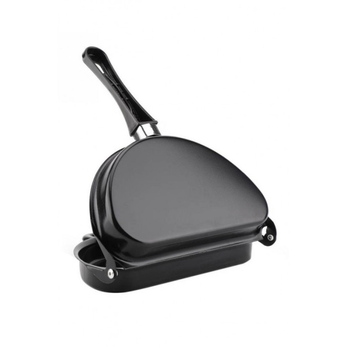 Tigaie Breakfast pliabila, usor de folosit si de curatat ,forma ovala,marime medie, negru,doty [3]