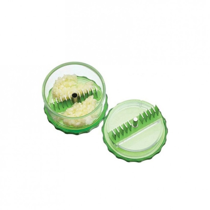 Tocator manual usturoi, GarlicPro cu 10 lame din otel, pentru maruntire, 9x6 cm [7]
