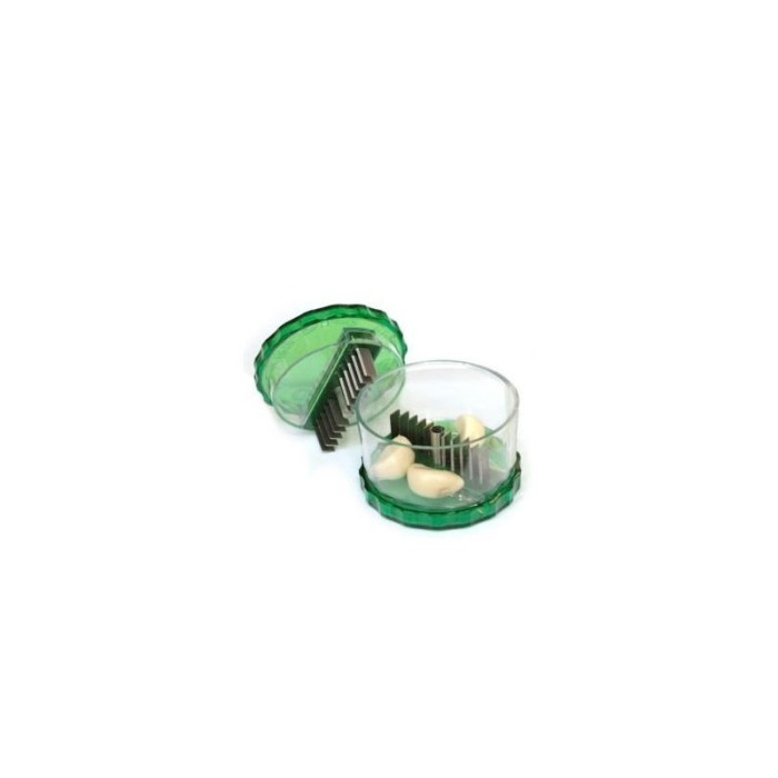 Tocator manual usturoi, GarlicPro cu 10 lame din otel, pentru maruntire, 9x6 cm [4]