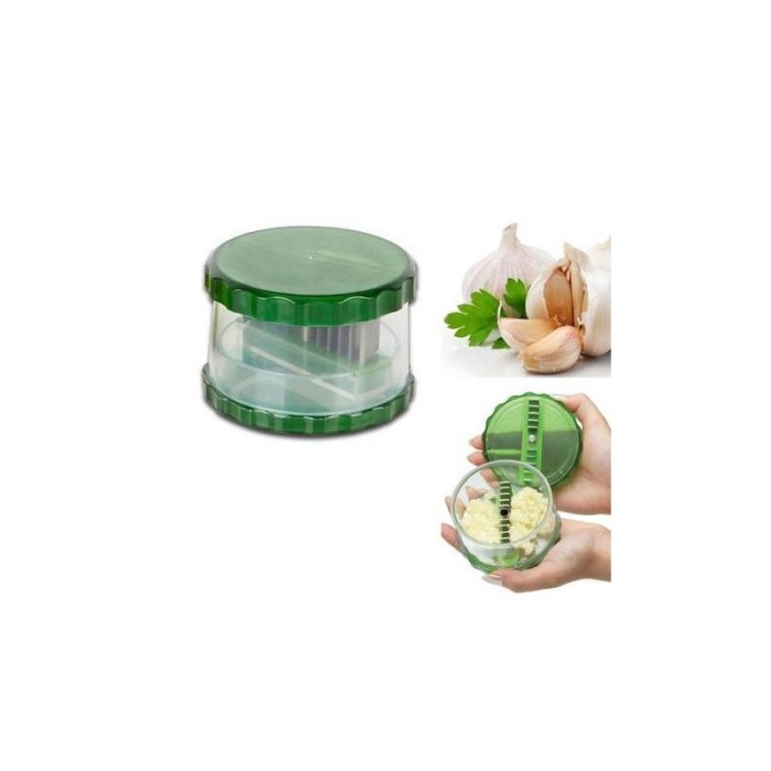 Tocator manual usturoi, GarlicPro cu 10 lame din otel, pentru maruntire, 9x6 cm [3]
