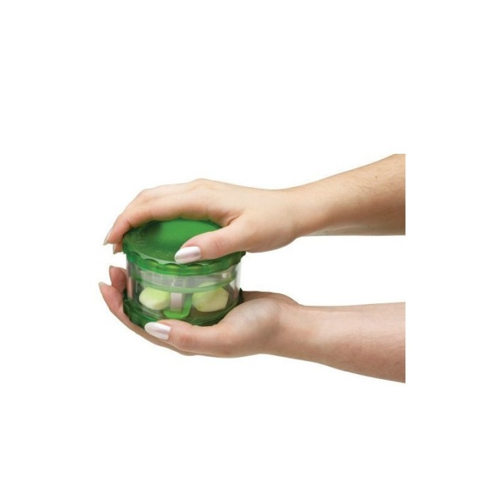 Tocator manual usturoi, GarlicPro cu 10 lame din otel, pentru maruntire, 9x6 cm [6]
