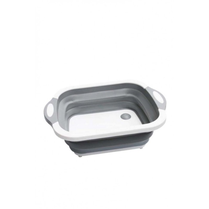 Tocator multifunctional 3 in 1, vas pentru legume si fructe, tocator sau cos depozitare, alb/gri, doty [1]