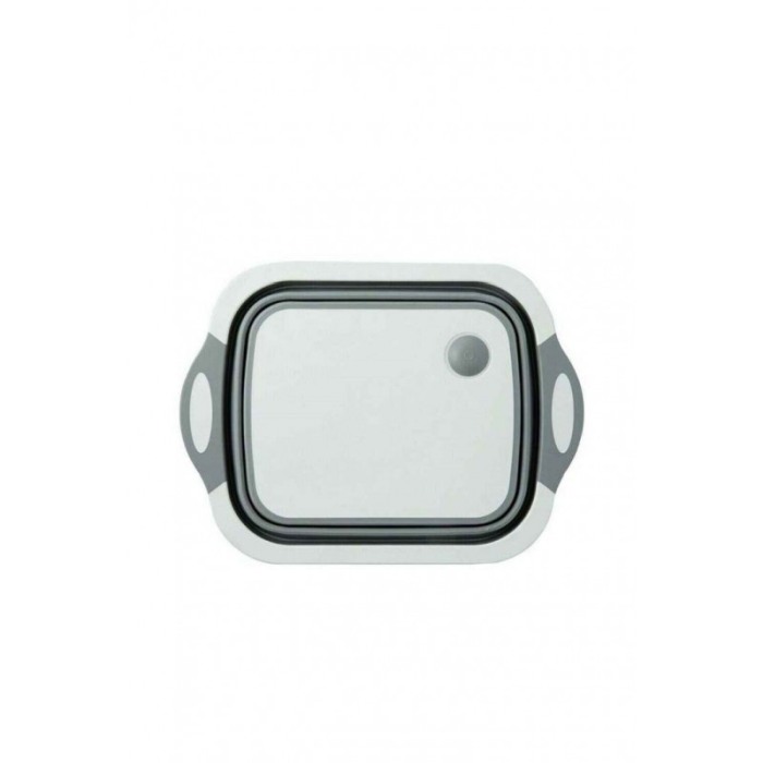 Tocator multifunctional 3 in 1, vas pentru legume si fructe, tocator sau cos depozitare, alb/gri, doty [4]