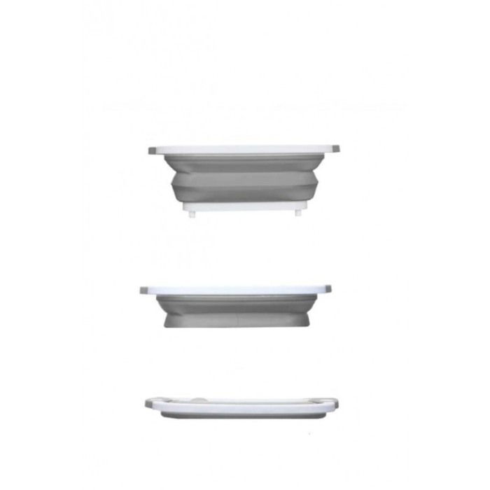 Tocator multifunctional 3 in 1, vas pentru legume si fructe, tocator sau cos depozitare, alb/gri, doty [2]