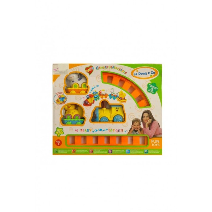 Trenulet de jucarie,cu efecte luminoase si sonore, figurine , multicolor, doty [2]