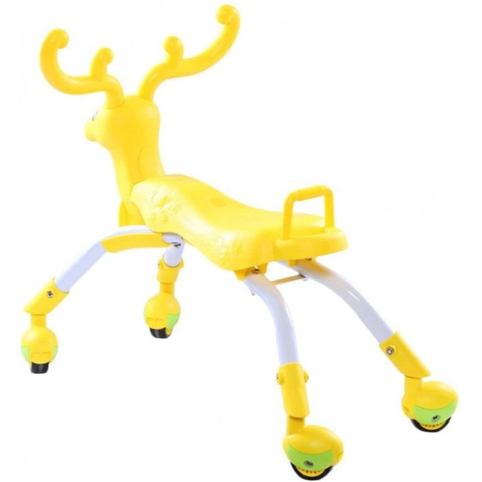 Trotineta copii, 4 roti miscare 360, model cerb, Galben, Doty [4]