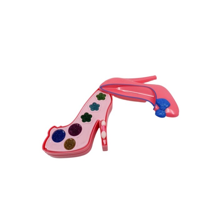 Trusa machiaj pentru copii Make up Heel, in forma de pantof, accesorii incluse, 11 x 14 cm , roz, Doty®️ [3]