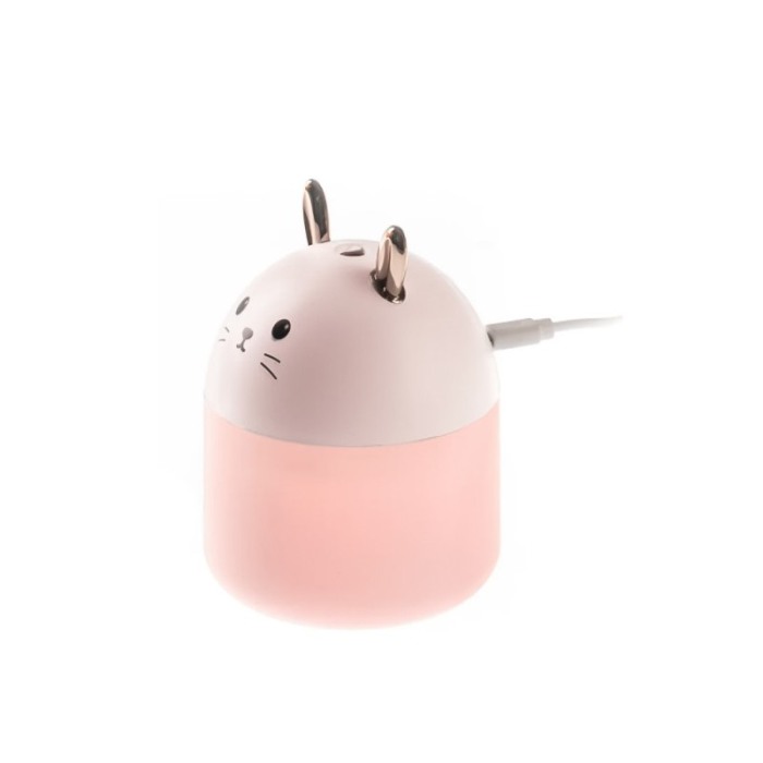 Umidifcator Little Rabbit portabil,lumina ambientala,reincarcabil,250 ml, 12 cm, alb [6]