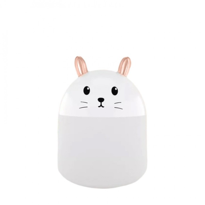 Umidifcator Little Rabbit portabil,lumina ambientala,reincarcabil,250 ml, 12 cm, alb [2]