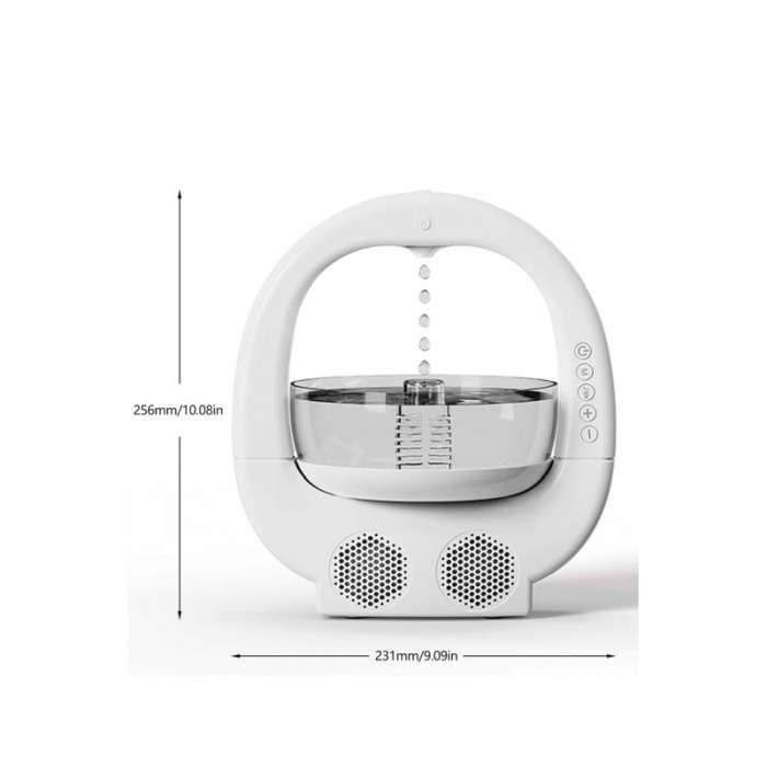 Umidificator 4in1 GoldFish Umidify Doty®, bol pentru pesti, conectare prin Bluetooth, lumini ambientale, boxa incorporata, alb [3]